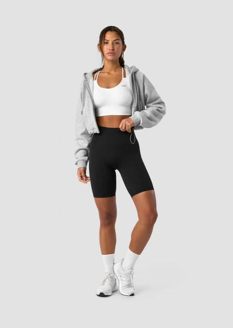 ICANIWILL - EVERYDAY CROPPED HOODIE LYS GRÅ